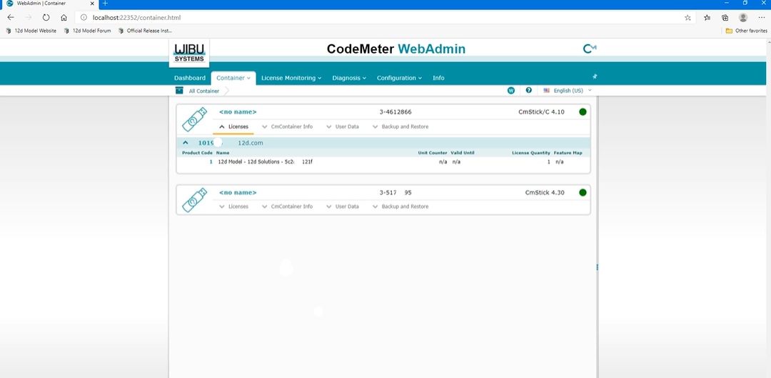 The Tipster: CodeMeter WebAdmin - 12d Solutions Pty Ltd
